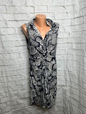 Tommy Hilfiger Floral Lined Gathered Front Sleeveless Midi Dress Size 14