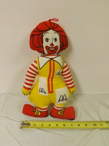 ronald mcdonald plush doll