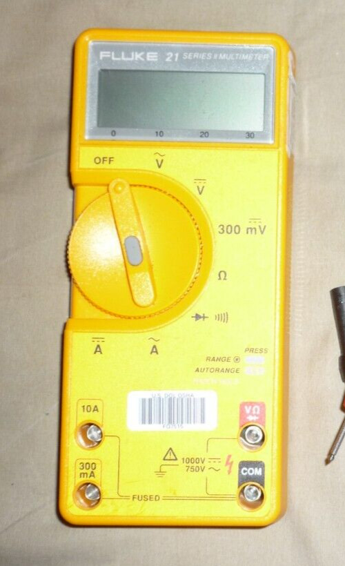 Fluke 21 Series II Multimeter (Battery & Leads are not included