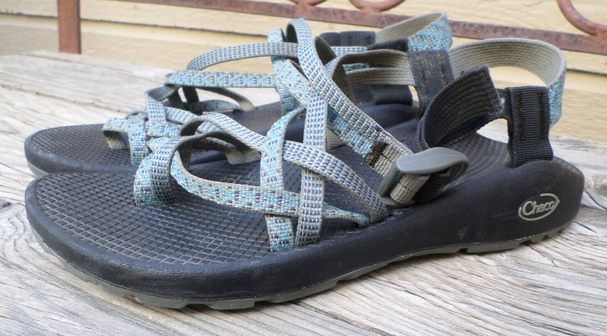CHACO Blue Strappy Sport Sandals Women display picture 1