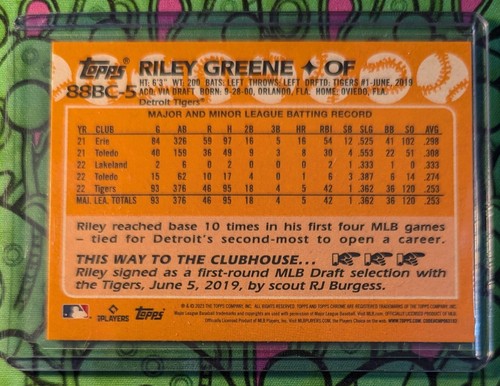 RILEY GREENE 2023-2024 Cards ⚾ U PICK 🔥 Topps RC GOLD /2023 AQUA MOJO Refractor - Bild 25 von 75