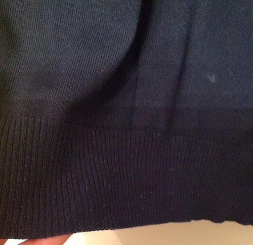 "Zara Man" basic v-neck sweater Nice Teal Blue Sz S EUC - Picture 3 of 9