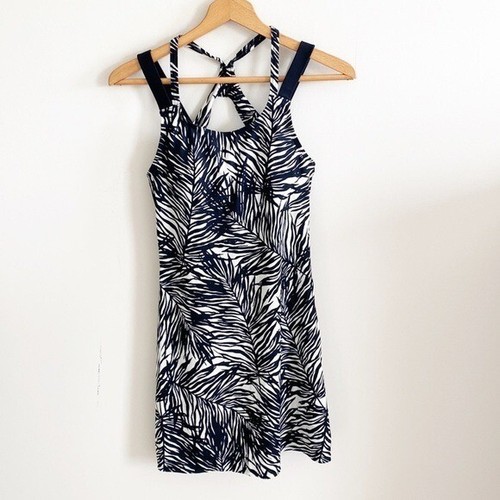 Athleta Mindelo Badekleid Zebra Blätter Gr. Small / 32 B/C Zebra Blätter Print - Bild 3 von 7