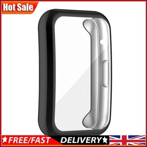 TPU Protector Case Anti Scratches Full Cover for Watch Fit (Black)