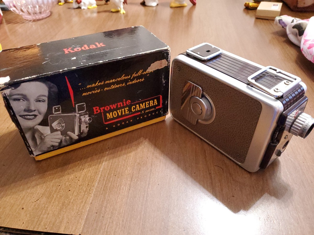 Vintage Kodak Brownie Movie Camera (8mm) (W/Original Box!