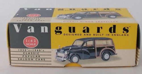 Vanguards Morris Minor Traveller Black VA1000 Model Car 1:43 Scale - Picture 13 of 14