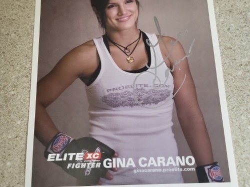 Gina Carano Signed Elite XC Rookie UFC EliteXC - Picture 4 of 7