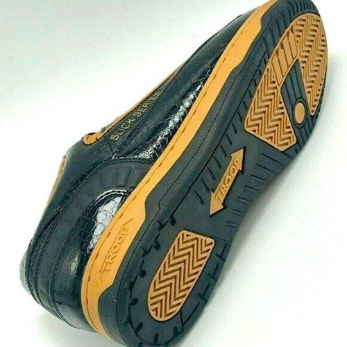 Zapatillas bajas de trigo negras Troop Slick Series para hombre nuevas con etiquetas - Imagen 3 de 4
