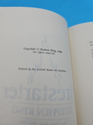 Fire-Starter by Stephen King (1980 Hardcover) - Picture 4 of 7