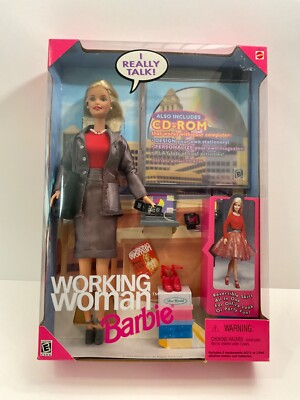 Working Woman Barbie Doll #20548  I Really Talk  1999 Mattel New