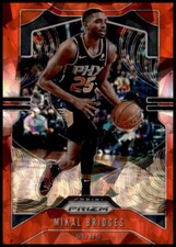 2019-20 Panini Prizm #99 Mikal Bridges Prizms Red Ice