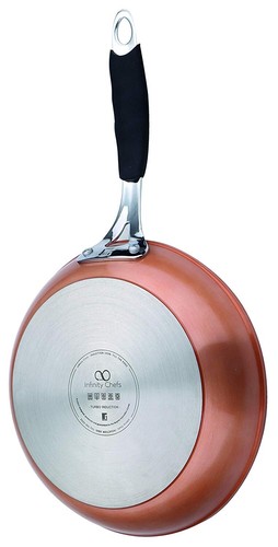 Bergner Infinity Chef Copper Non Stick Square Frying Pan FULL INDUCTION 28cm Pan - Picture 3 of 7