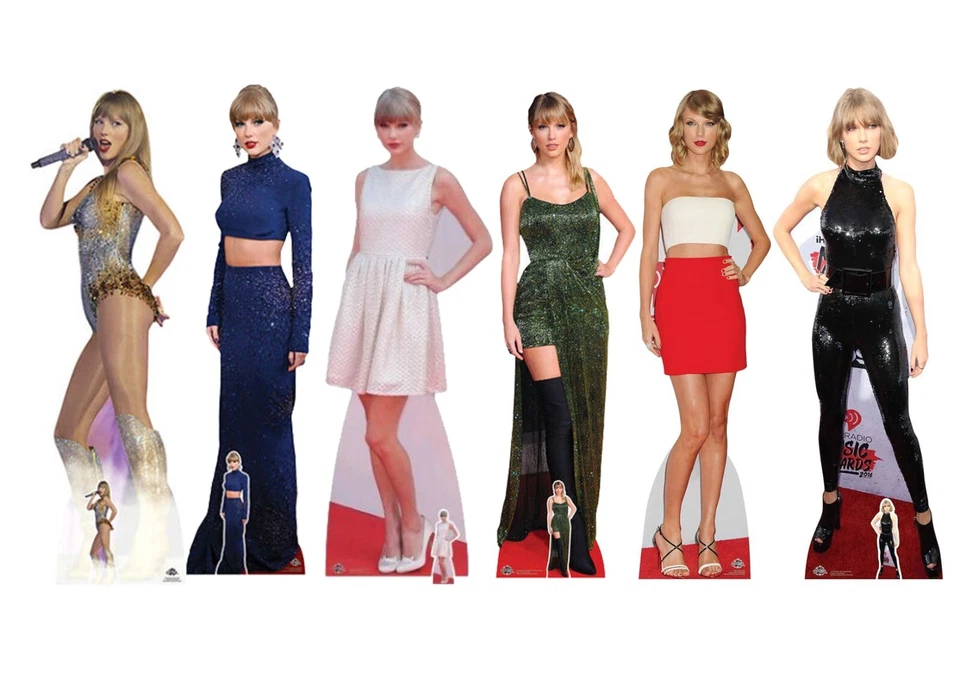 PARTY TAYLOR SWIFT RITAGLIO DI CARTONE A GRANDEZZA NATURALE DECORAZIONE FESTA COMPLEANNO SWIFTIE