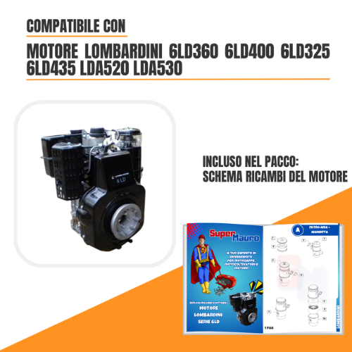 MARMITTA SILENZIATORE LOMBARDINI 6LD325 6LD360 6LD400 6LD435 LDA520 LDA530 - Imagen 8 de 8