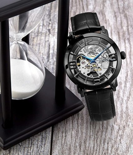 Stuhrling Original Skeleton Automatic Men's Dress Watch Winchester 44 Mechanical - Picture 7 of 7