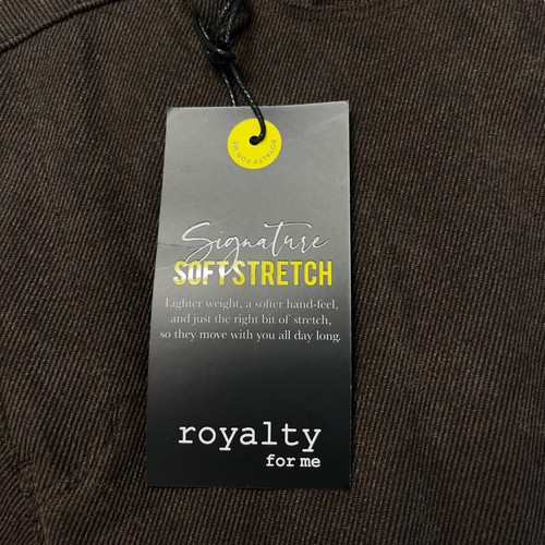 Royalty for Me Signature Soft Stretch Chocolate Brown Jean Style Pant Womens 10 - Picture 8 of 10