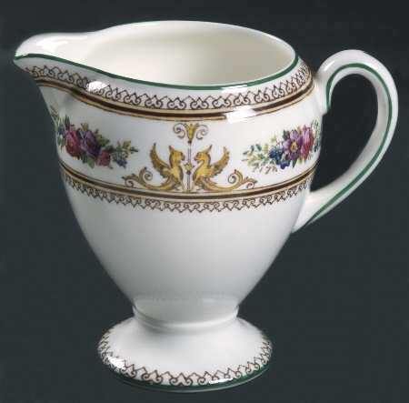 Wedgwood Columbia bianco, Ctr Med, bordo verde, modello W595 (elenco 1) fine Cina - Foto 11 di 13