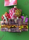 Christopher Radko Bloomingdale's Shoppers Brown Bag Glass Ornament