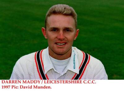 Darren Maddy Leicestershire CCC Old Player Cricket Photo 5