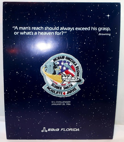 EG&G Florida Contractor NASA Space Shuttle Challenger STS 51-L Original Patch - Picture 3 of 3