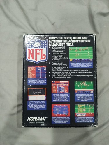 Konami NFL Big Box Amiga Game - Picture 2 of 3