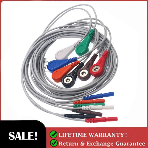 Cable Holter Universal Genérico DIN 1,5 mm Compatible ECG 7 cables a presión - Imagen 1 de 8