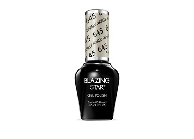 Blazing Star Gel Polish Lacquer Set UV Colour 645. Barely Naked