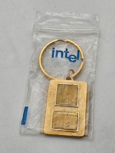 Intel Inside Pentium Pro Processor Keychain Real Actual Original CPU Chip 1990s - Picture 9 of 18