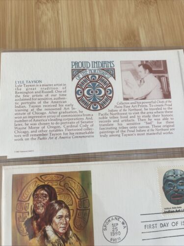 1980 FDC INDIAN MASKS 4 Sheets And 2 Cards With Description, New - Picture 2 of 8