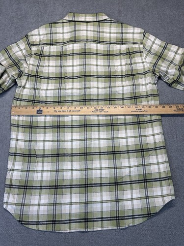 Duck Camp Shirt Men’s Medium Spartina Green Button Up Long Sleeve Flannel - Picture 9 of 14