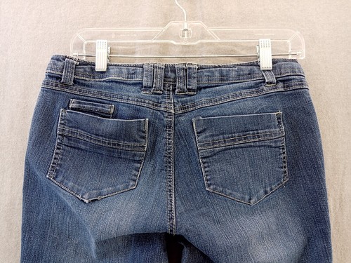 Baccini jeans Women 8 blue Denim distressed Flare Leg stretch Ladies - 第 18/23 張圖片
