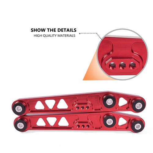 Red Rear Lower Suspension Control Arms For 88-95 Honda Civic 94-01 Acura Integra - Foto 4 di 9