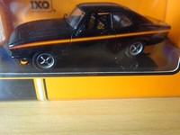 Opel Manta A Gte 1974 Schwarz Oldtimer Modelauto Ca.11Cm *Neu* Freilauf 1:43
