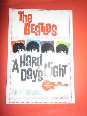 THE BEATLES HARD DAYS NIGHT COLLECTIBLE POSTCARD - The Old Man Editions 1