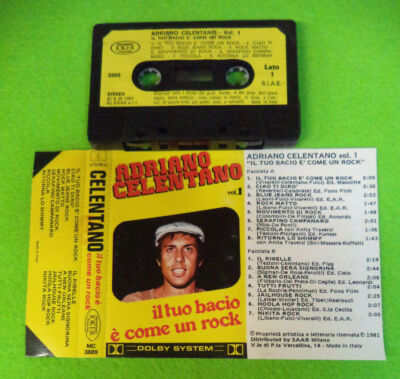 MC ADRIANO CELENTANO Dein Kuss ist wie ein Rock Vol.1 1982 keine CD LP DVD VHS(*)