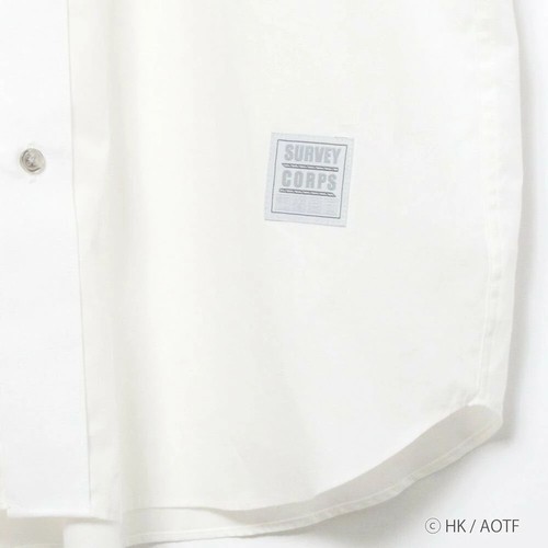 Attack on Titan Erwin Smith Casual Shirt Cutaway Collar White Japanese L size - Picture 4 of 7