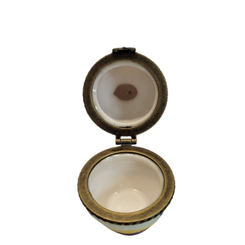 Plato anillo baratija cerámica flores sombrero azul rosa vintage niña con sombrero rosa - Imagen 5 de 9