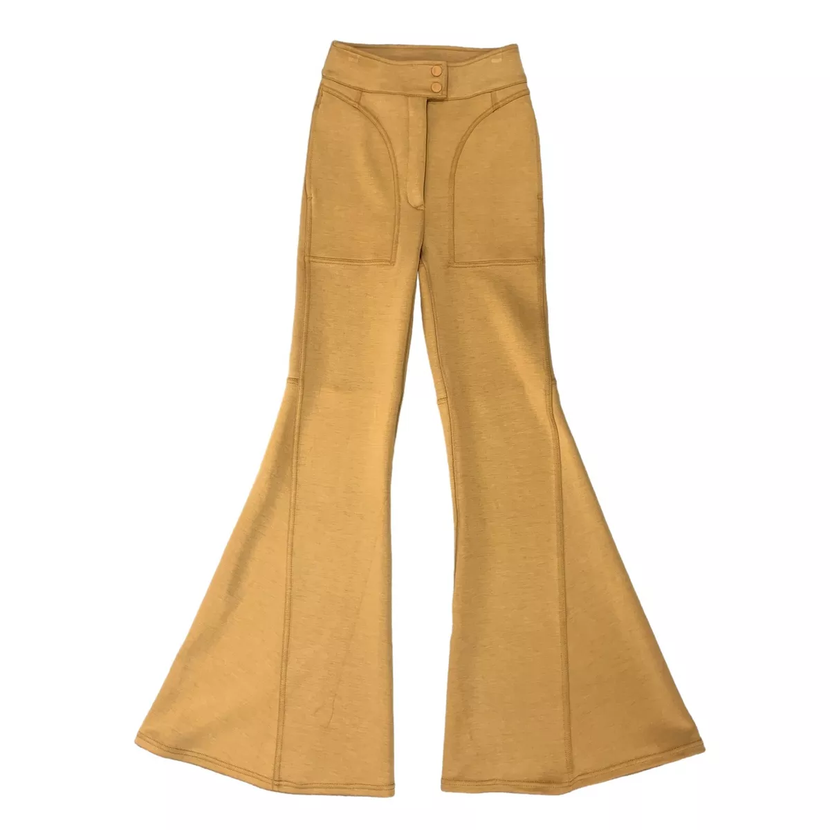 Free People Movement Light Heart Pant Womens 2 Mustard Yellow Bell