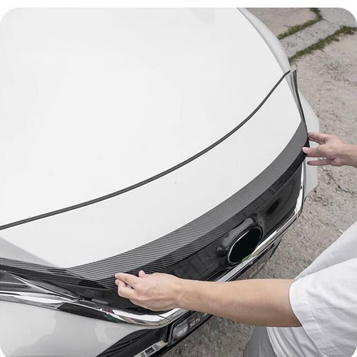 Capó delantero de fibra de carbono para Toyota Venza 2021-2023 rejilla moldura a rayas - Imagen 5 de 8