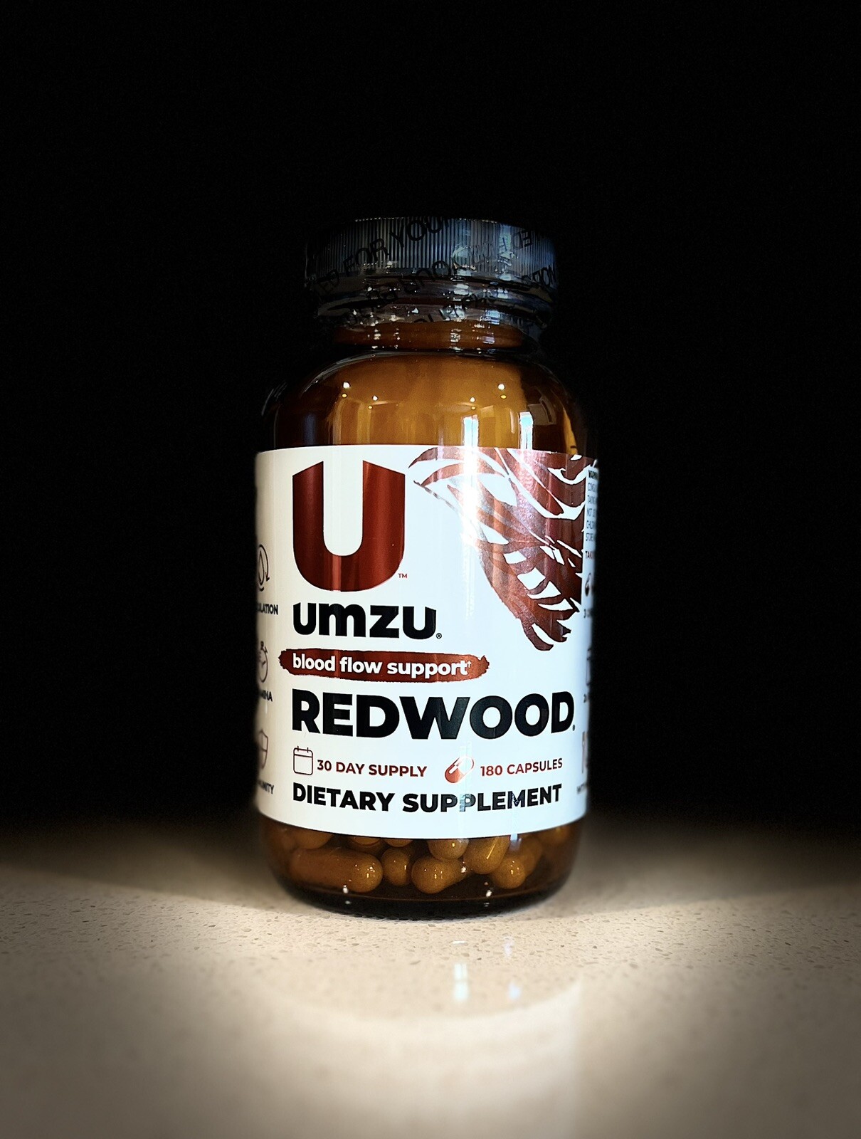 UMZU REDWOOD Blood Flow Support Nitric Oxide Booster 180 Capsules NEW
