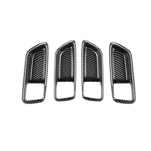 For Toyota Corolla 2019-2025 Carbon Fiber Inner Car Door Handle Bowl Cover Trim - Picture 4 of 9