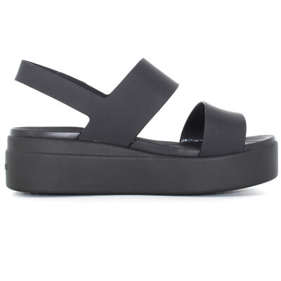 ◆CROCS◆ Women's Brooklyn Low Wedge LAM 25SWSD206453 Crocs 206453 Women's Brooklyn Low Wedges Platform Sandals