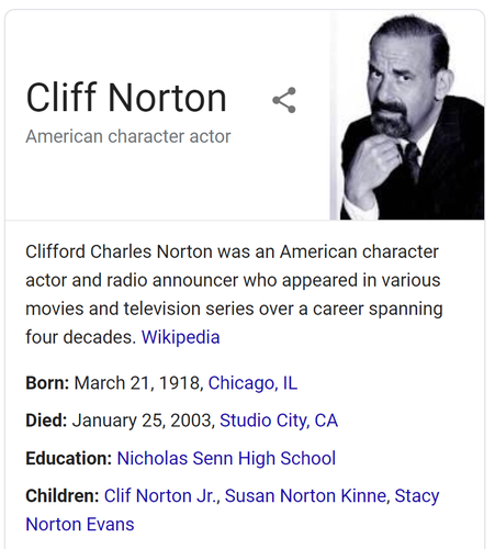 CLIFF NORTON seltene historische Autogramme 2017 Vintage Promi-Schnitte KOSTENLOSER VERSAND - Bild 4 von 4