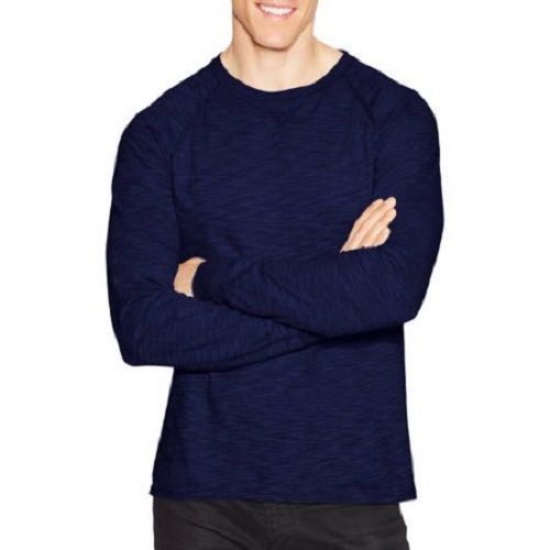 Hanes Herren Relaxed V-Notch Langarm T-Shirt 5641 100% BAUMWOLLE - Bild 4 von 11