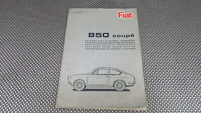 603.10.067 Catalog Of Spare Parts For Fiat 850 Coupe 1st Edition eBay