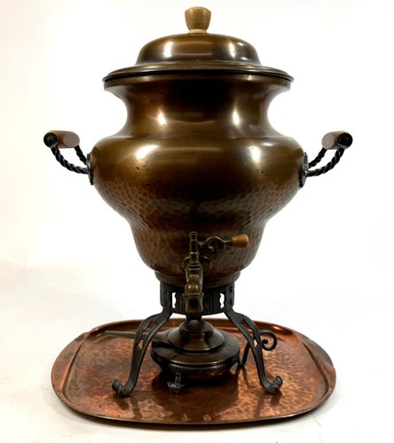 Stockli Netstal Suiza Cobre Martillado Samovar Té Café Bebida Dispensador - Imagen 2 de 21
