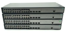 LOT OF 4 HP 1920 1920-24G JG924A 24-PORT MANAGED GIGABIT SWITCHES