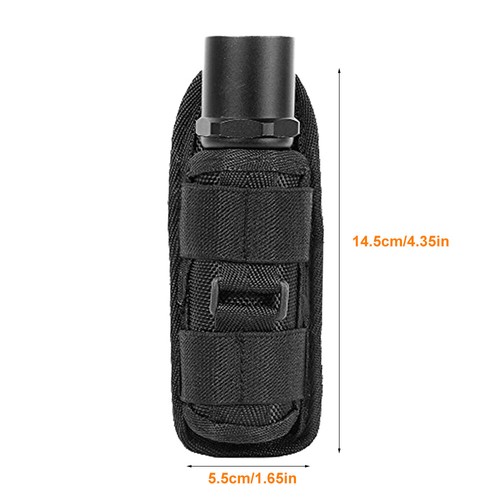 Tactical Flashlight Pouch Holster Case Belt Pouch Molle EDC Organizer Pouch - Picture 4 of 19