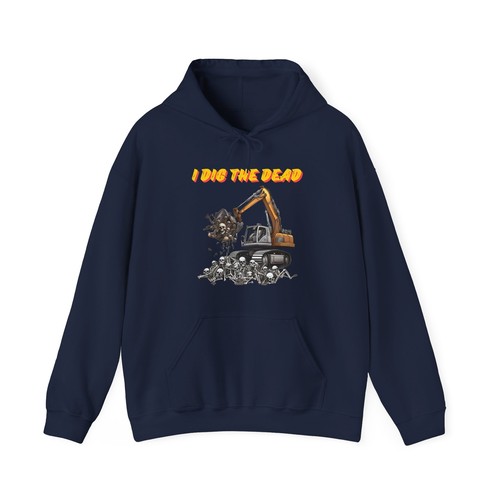 I Dig The Dead Adult Unisex Halloween Hooded Sweatshirt/ Halloween Hoodie - Picture 15 of 22