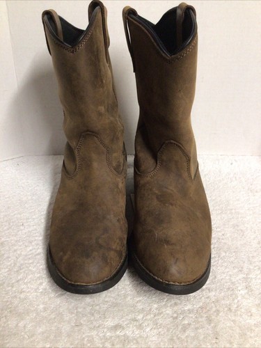 HERMAN SURVIVORS Liz Boots Women's Sz 9 Brown Genuine Leather Work Lined Western - Picture 3 of 13
